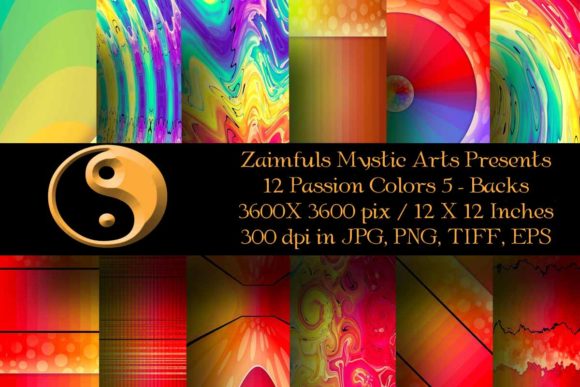 12 Passion Colors Backgrounds #5: Elevate Your Digital and Print Projects