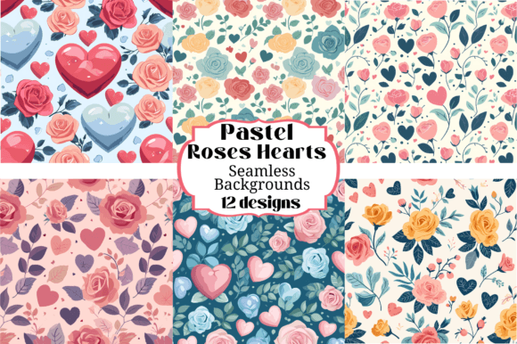 12 Pastel Roses Seamless Backgrounds: A Designer's Guide