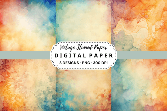 Authentic Texture: Using Vintage Stained Paper Backgrounds