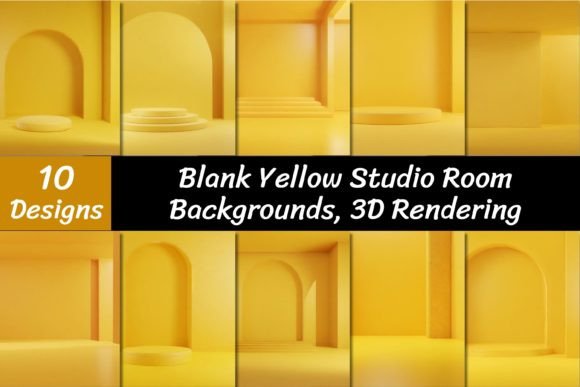 Blank Yellow Studio Room Backgrounds: A Design Powerhouse