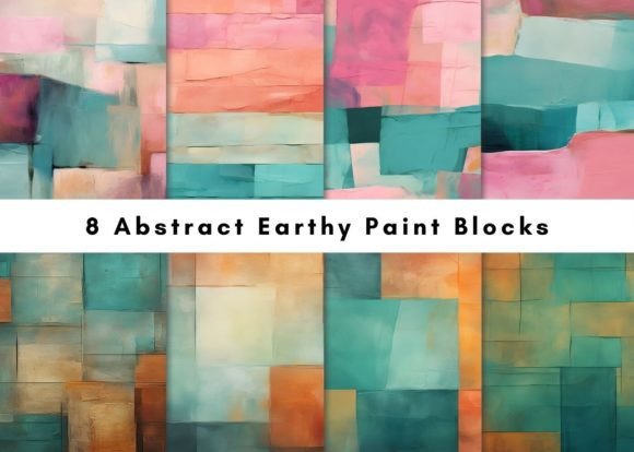 Earthy Paint Blocks: Textures for Authentic Design