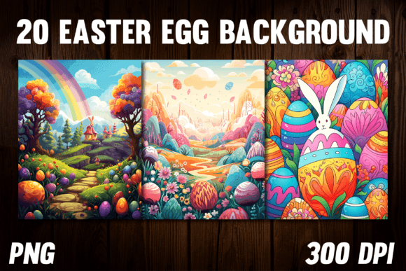 Easter Elegance: Printable Egg Backgrounds for KDP & Design
