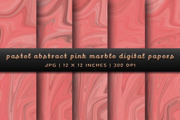 Elegant Pink Marble Digital Papers for Creative Projects