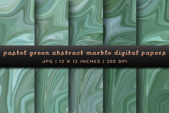Infuse Sophistication with Pastel Green Abstract Marble Backgrounds