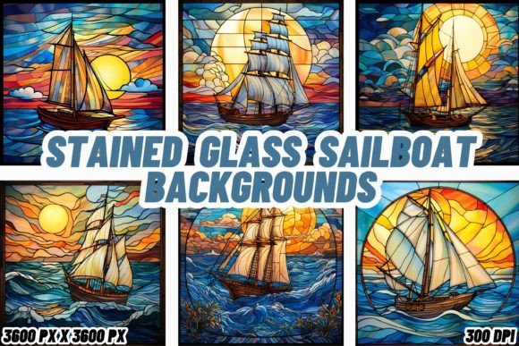 Stained Glass Sailboat Backgrounds: A Guide to Nautical Elegance