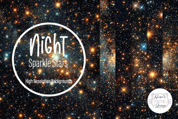 Starry Night Sparkle: 6 Essential Design Backgrounds