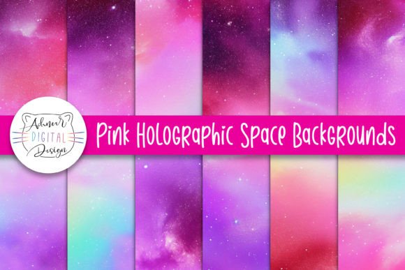 Unlocking Cosmic Charm with Pink Holographic Space Backgrounds