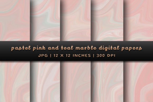 Unlocking Elegance with Pastel Pink and Teal Marble Backgrounds