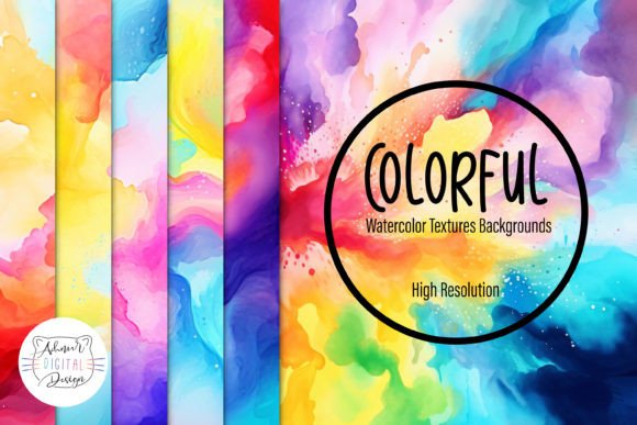 Vibrant Watercolor Backgrounds for Creative Projects