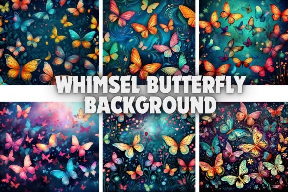 Whimsel Butterfly Backgrounds: A Symphony of Color and Grace